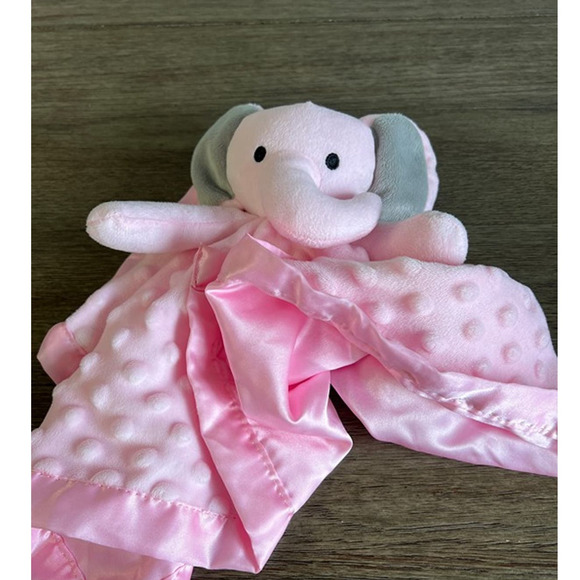 Pro Gleem Pink‎ Minky Dot Elephant Lovey - Picture 2 of 5